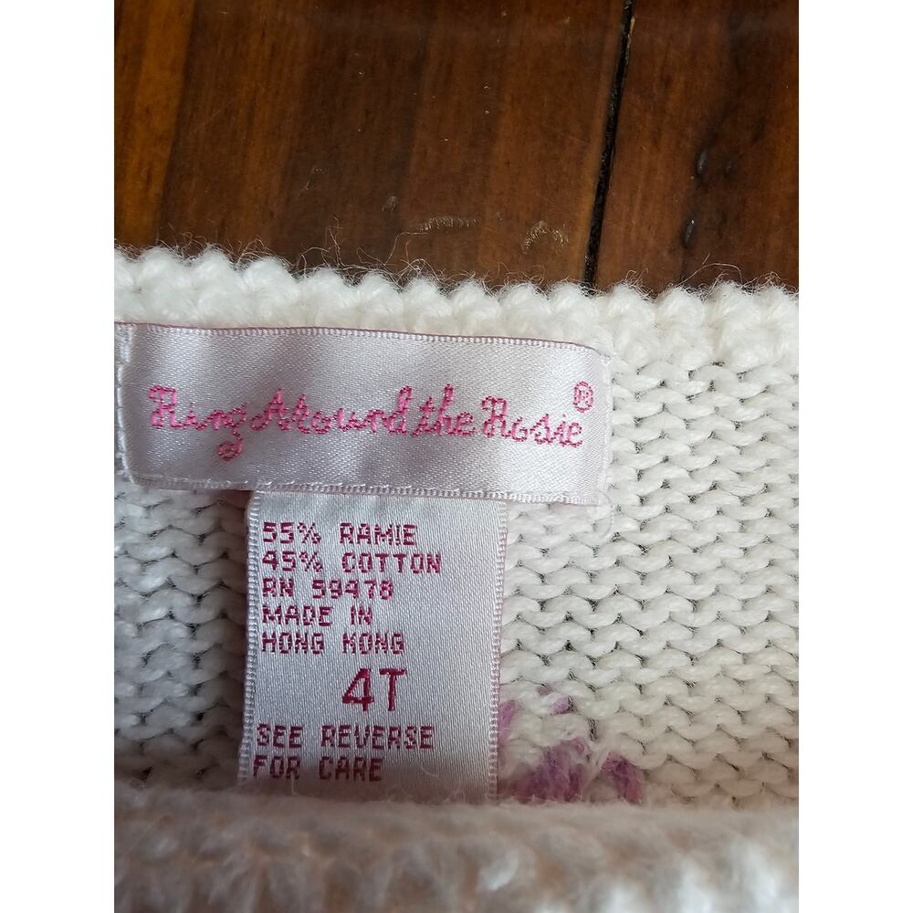 KIDS 4T RING‎ AROUND THE ROSIE SWEATER AND HAT WITH LADYBUGS - Picture 4 of 5